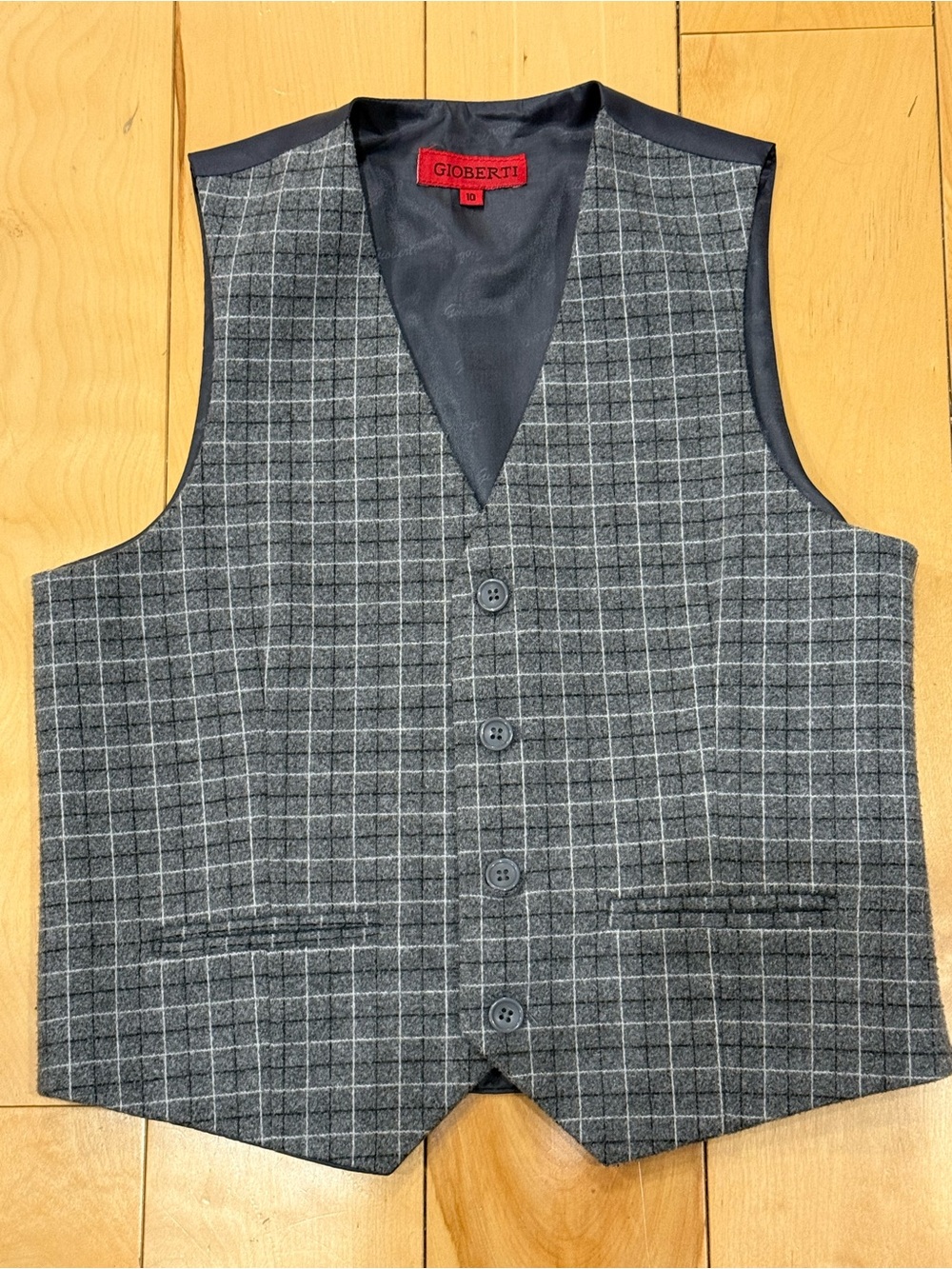 Boys Two-Piece Gray Vest & Trouser Set - Picture 3 of 6